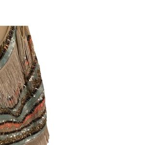 Zara Rare Sequin Fringe Tank / Top